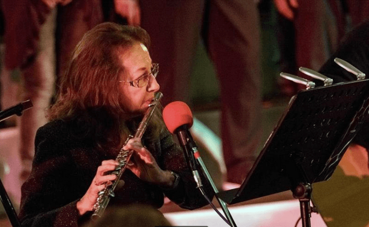 Walburga beim Weihnachtskonzert in der Hohnekirche